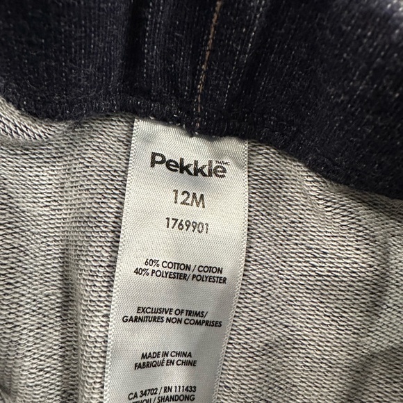 3/20$ Pekkle baby dinosaur shortalls short overalls size 12 months - Picture 5 of 6